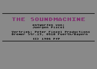 Sound Machine - title screen
