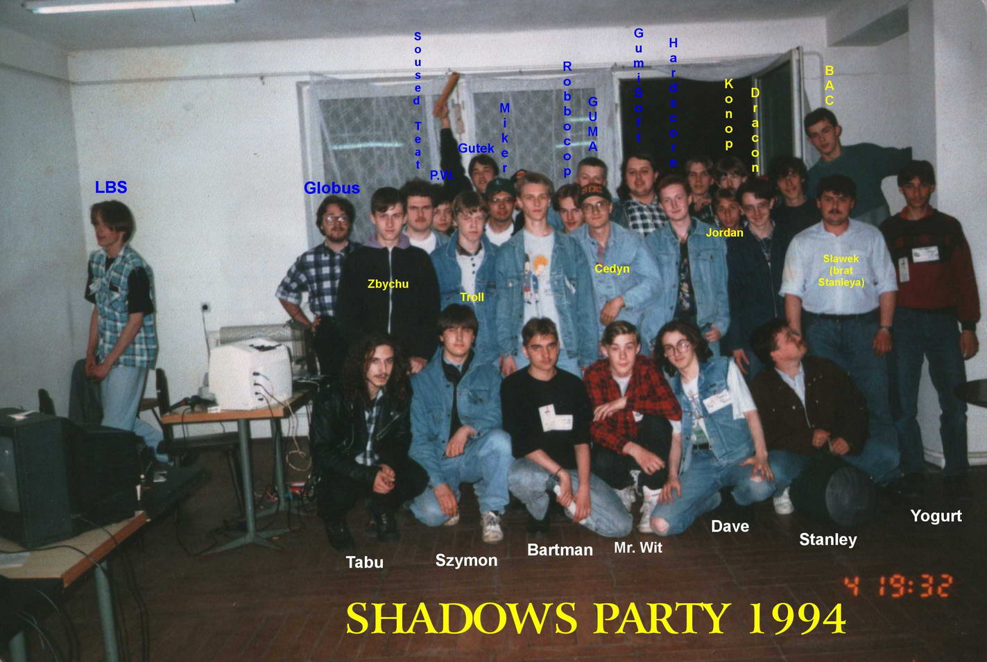 Uczestnicy Shadows Party 1994